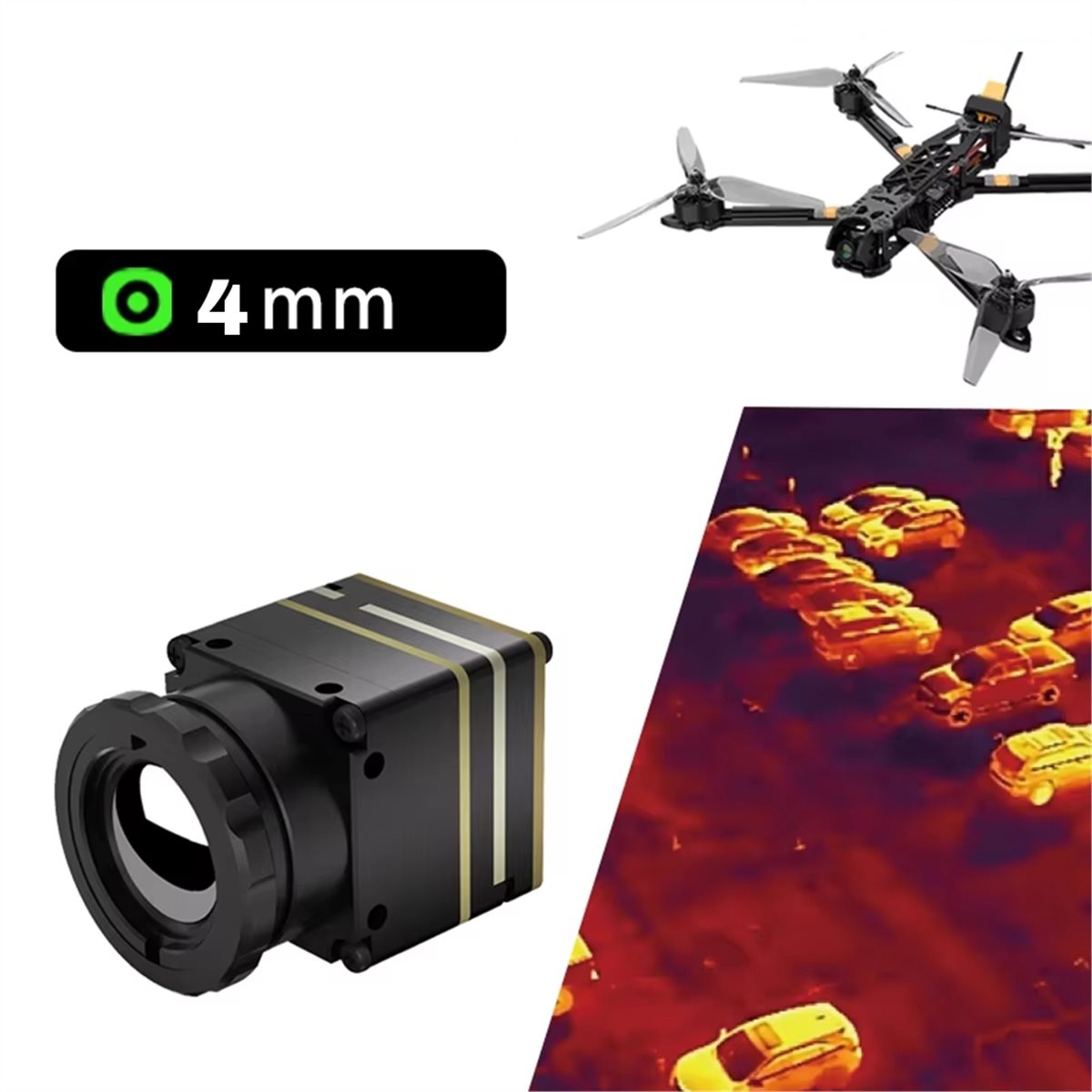 وحدة تصوير حراري بالأشعة تحت ا - مراجعة Drone Camera Thermal وسعره