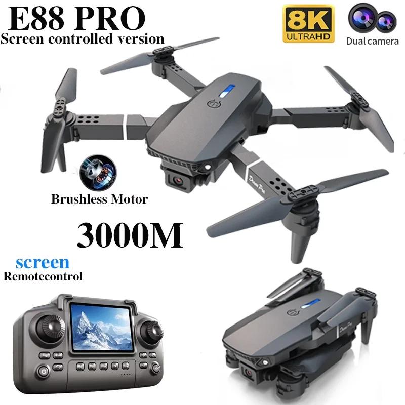 طائرة بدون طيار احترافية E88 P - مراجعة Drone Camera Wide Angle وسعره