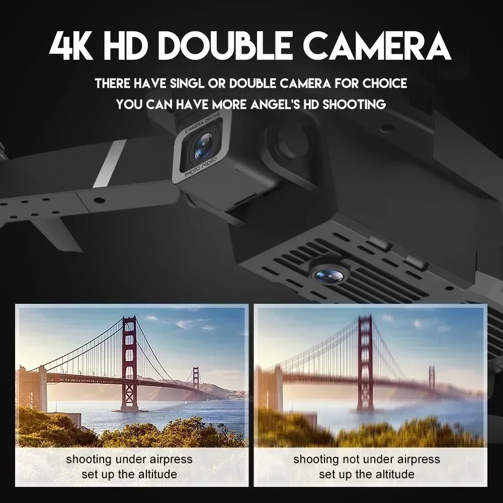 E88 Pro WIFI FPV الطائرة بدون  - مراجعة Drone Camera 4K وسعره
