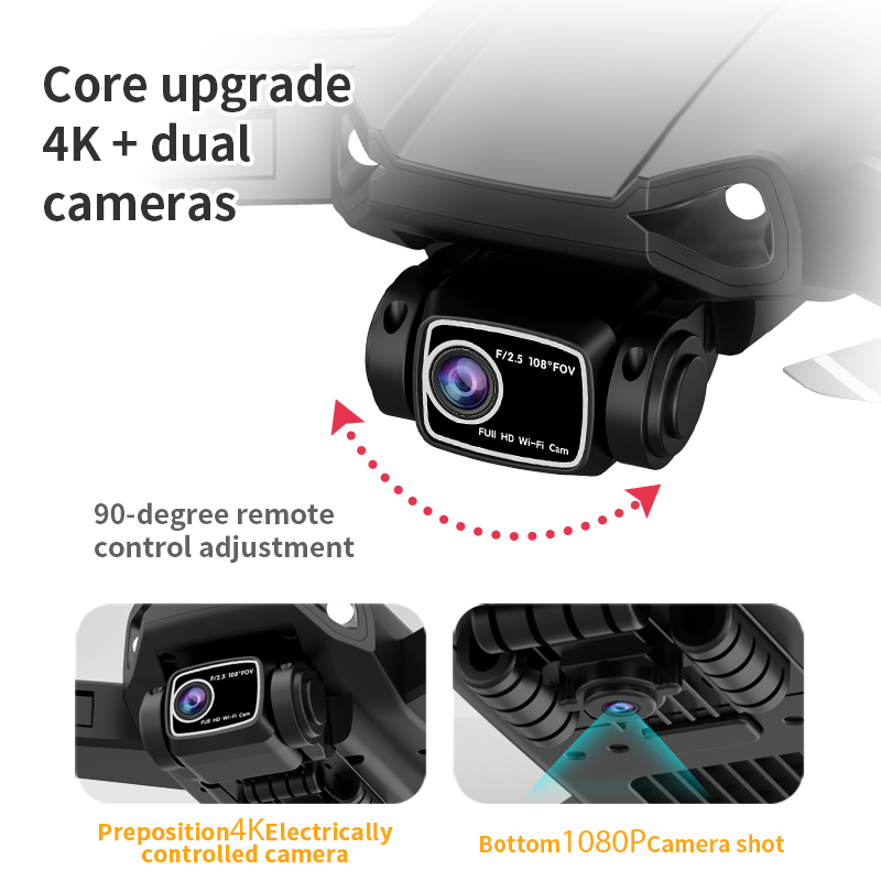 طائرة بدون طيار L900 بلس 4K اح - مراجعة Drone Camera Night Vision وسعره