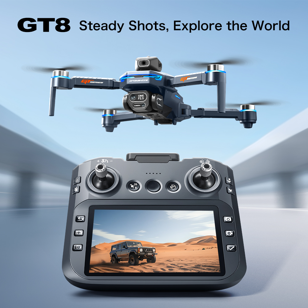طائرة بدون طيار GT8 لتجنب العو - مراجعة Drone Camera 4K وسعره
